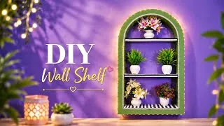 Thumbnail: DIY Wall Shelf Decoration Idea 🌿 | Cardboard Se Beautiful Wall Decor #art #craft #diy 