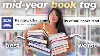 Thumbnail: mid-year BOOK TAG 📚⭐️ (best reads so far, biggest disappointments, fav new authors & more)