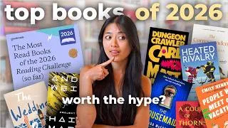 Thumbnail: THESE are the MOST POPULAR books of 2026... worth the hype? 📚👀