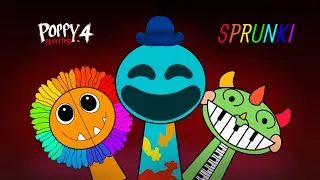 Thumbnail: Doey tha Doughman, Yarnaby, Pianosaurus + Sprunki | Poppy Playtime 4