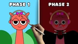 Thumbnail: Drawing Oren + Pinki Phase 1 and Phase 2 | Sprunki mix Incredibox