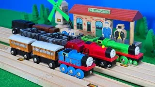 Thumbnail: Thomas and Friends BRIO Wooden Trains in Action