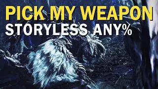 Thumbnail: PICK MY WEAPON! MH Wilds "Storyless" Any% Pick My Weapon Showcase!