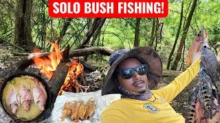 Thumbnail: Jamaica's Tastiest Wild River Fish! Solo Fishing in Crocodile Territory 🐊🎣 | Epic Bush Adventure