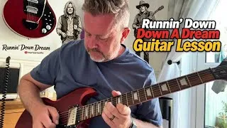 Thumbnail:  Tom Petty – Runnin’ Down A Dream | Full Guitar Lesson Guitar Tab 