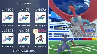 Thumbnail: Pokémon GO — Mega Salamence Raid Solo | Windy Weather Boost