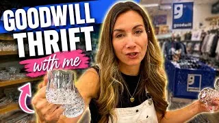 Thumbnail: What Did We Find?! 😱 Goodwill Thrift With Me + Trash to Cash DIY Makeovers