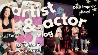 Thumbnail: MCM London Comic Con Prep + Performing in a Live DND Show 🎲 | Artist + Actor Vlog