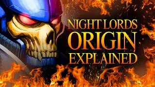 Thumbnail: Night Lords ORIGIN: Warhammer 40K lore, Konrad Curze, Chaos Space Marines