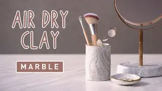 Thumbnail: DIY Marble Home Decor - easy Air Dry Clay Project