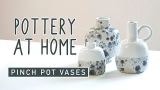 Thumbnail: POTTERY AT HOME - Pinch Pot Vases - Beginner Friendly Home Decor DIY