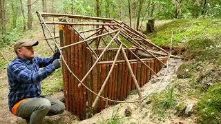 Thumbnail: Building a Secret Dugout Under a Rotten Stump | Bushcraft | Survival Shelter