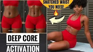Thumbnail: DEEP CORE ACTIVATION | Flatten Lower Belly & Snatch Your Waist Faster (No Equipment)