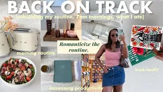 Thumbnail: REBUILDING MY ROUTINE | 7am morning, what i eat (high fiber & protein), how I plan a productive week