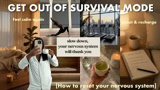 Thumbnail: How to calm your nervous system, reset your mind, feel calm again and reduce stress