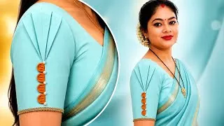 Thumbnail: New Blouse Sleeve Design 😍 | Beautiful Baju Ki Design | Sleeves Cutting & Stitching | Aasteen design