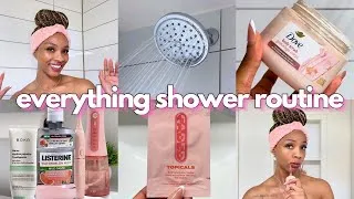 Thumbnail: Everything Shower Routine 🛁 | hygiene, skincare, body, oral, hair + feminine care
