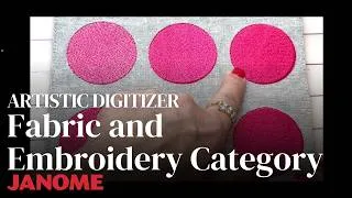 Thumbnail: Artistic Digitizer: Fabric and Embroidery Category