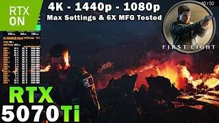Thumbnail: 007 First Light Native & 6X MFG | RTX 5070 Ti | Sim. R7 7800X3D | 4K - 1440p - 1080p | Max Settings