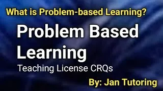 Thumbnail: Problem Based Learning  | Teaching License CRQs #education #spsc #testpreparation 