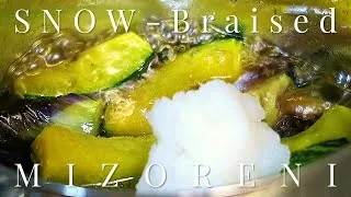 Thumbnail: Cooking SNOW? Traditional Japanese Vegetable Recipe – Eggplant and Pumpkin