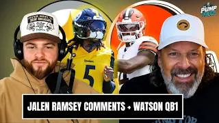 Thumbnail: Todd Haley & Jarrett Bailey on Jalen Ramsey Calling Out Steelers + Deshaun Watson Named Browns QB1