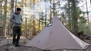 Thumbnail: Solo Bushcraft Overnight Camp in a Hot Tent
