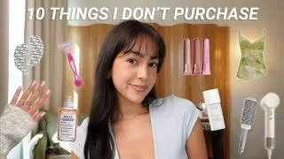Thumbnail: 10 things I don't buy (as a woman) | saving money is hot!