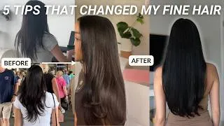 Thumbnail: 5 tips for fine, thinner hair for a complete transformation (things I wish I knew sooner!!)