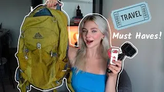Thumbnail: Travel Gear You NEED to Pack ✈️ Must-Haves I Actually Use