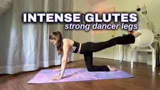 Thumbnail: 20 minute INTENSE glute workout | get strong dancer legs, improve side extensions for ballet