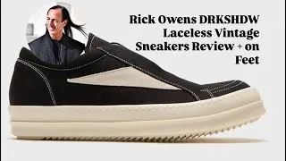 Thumbnail: Rick Owens DRKSHDW Laceless Vintage Sneakers Review + on Feet 
