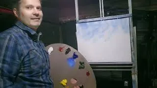 Thumbnail: Path to the Cabin - Wet on wet - oil painting