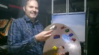 Thumbnail: Relaxing Walk - Wet on Wet - Oil Painting