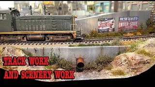 Thumbnail: Track work and scenery work on our model railroad layout