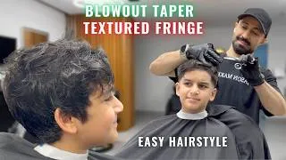 Thumbnail: Textured Fringe With Blowout Taper - The Most Requested Teen Haircut in Dubai