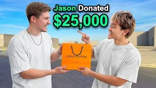 Thumbnail: Donating $25,000 To Streamers In Real Life!