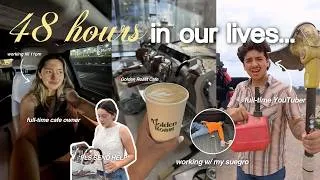 Thumbnail: WORK WITH US | starting a coffee shop vs blue collar job with my DAD