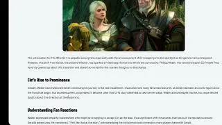 Thumbnail: The Witcher 4: A New Heroine Takes the Stage