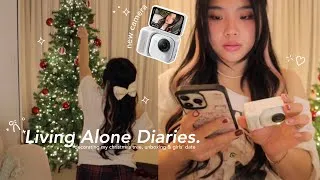Thumbnail: vlog ♡ putting up my christmas tree 🎄🌟 unboxing insta360 go ultra, korean cafe & beach date ☕️🎶🌊