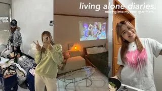 Thumbnail: vlog ♡ moving into my new one room apartment 🏡🧸🍃 | filipina living alone in south korea 🇰🇷