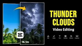 Thumbnail: Trending Thunder Effect Video Editing In Capcut App | Cloud & Thunder Effect Sky Video Editing  