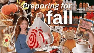 Thumbnail: Preparing for fall 🍂🤎🧸 fall shopping spree, cozy baking, diy nails