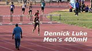 Thumbnail: Dominican Dennick Luke Blazes 48.74s! Edges Out Titans' Demar Murray in Men's 400mH
