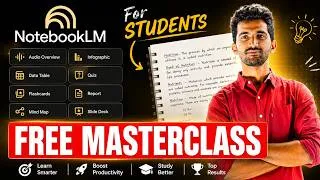 Thumbnail: NotebookLM Tutorial 2026 🔥 | The AI Study Tool Every Student Must Use!