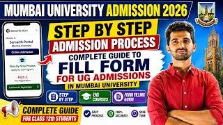 Thumbnail: Mumbai University Admission Process 2026 🔥 | Samarth Portal UG Registration Step By Step | Part 1