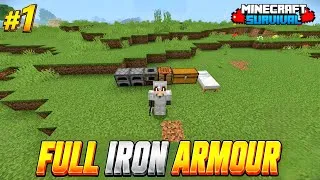 Thumbnail: Minecraft Survival Series Ep.1 🔥 | Full Iron Tools & A New Beginning! | Hindi Gameplay
