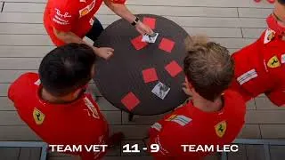 Thumbnail: 6 minutes of Charles Leclerc being bad at Ferrari challenges (ft. Seb laughing at him)