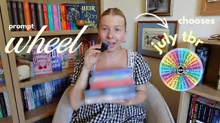 Thumbnail: choosing my july tbr ☀️🌸 with a tbr prompt wheel!