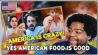 Thumbnail: American REACTS To Europeans Trying AMERICAN Food For The First Time! (Yes We are Fat For a Reason)